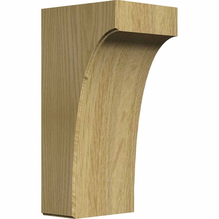 Ekena Millwork 5 1/4"W x 6"D x 12"H Clarksville Bracket, Red Oak BKTW05X06X12CVRO